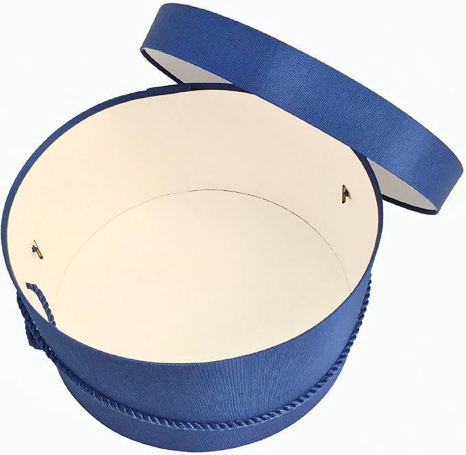 Sarah's Hat Boxes Classic Royal Hat Box – 21.5" x 11.5" Handmade in USA – - Image 2