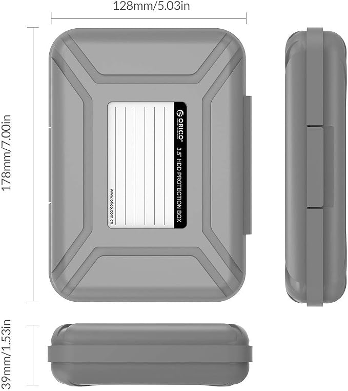 ORICO External Hard Drive Case for 3.5 Inch HDD/SSD 5 Packs Portable Hard Drive - Image 6