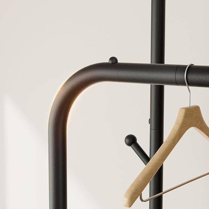 Clothes Garment Coat Rack Drying Clothing Racks Metal Freestanding - Image 4