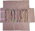 Portable Jewelry Roll Untangled Secure Necklace Travel Storage Bag Displays by SCIKHEFT