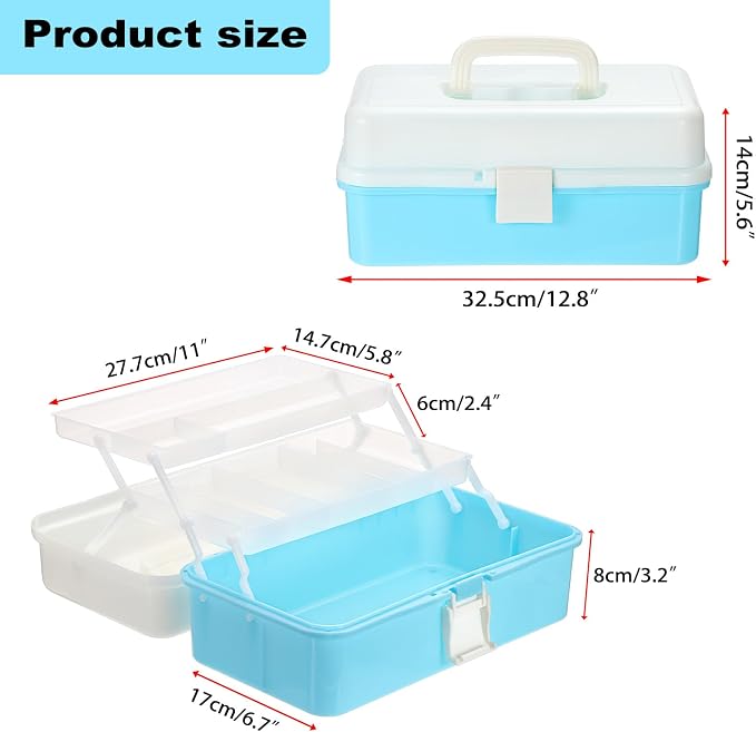 3-Tier Baking Supplies Storage Case Cake Plastic Decorating Tool Storage Box - Image 3