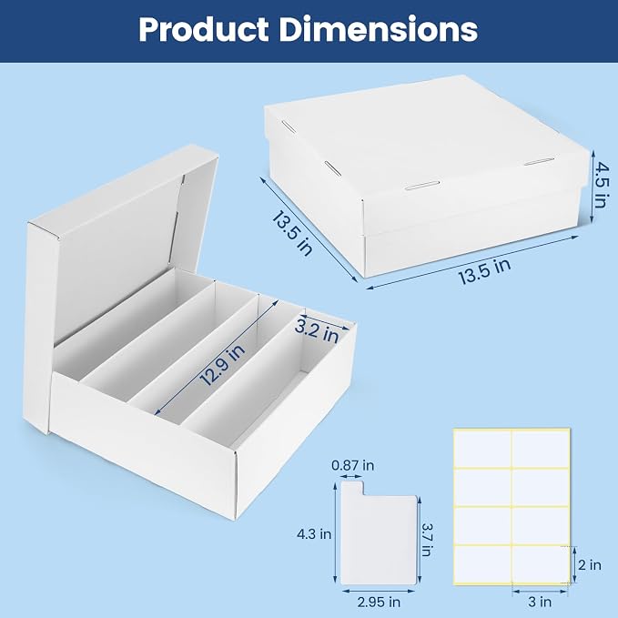Trading Card Storage Box, 4 Pack Sports Cards Storage Boxes - Image 2
