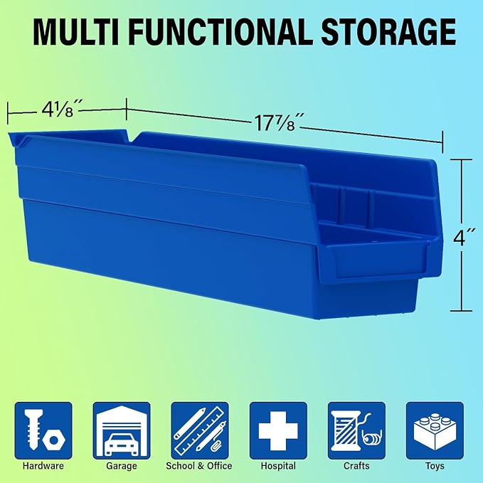 Akro-Mils 30128 Plastic Shelf Bins, Heavy Duty Storage Bins - Image 3
