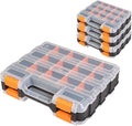 Generic Tool Box with Transparent Lid, Double Side 34-Compartments Organizer by Unknown