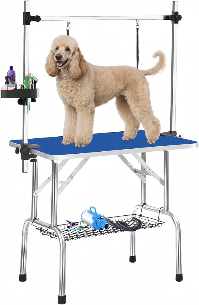 36" Large Dog Grooming Table, Non-Slip Tabletop by Unknown