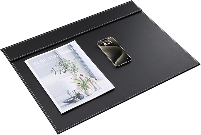 KINGFOM Ultra-Smooth PU Leather Desk Pad & Mat Office Desk Drawing & Writing - Image 4