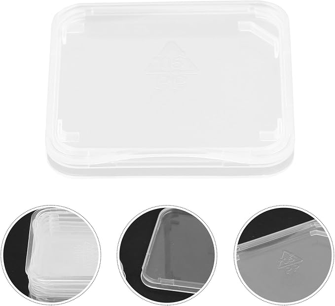 Veemoon Transparent Memory Card Storage Boxes Card Holder Cases Compact - Image 2