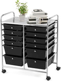 Giantex 12 Drawer Rolling Storage Cart Tools Scrapbook Paper Office School by Giantex