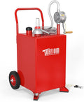 TUFFIOM 20 Gallon Fuel Gas Caddy w/Wheels & Manual Siphon Pump, Portable Diesel by TUFFIOM