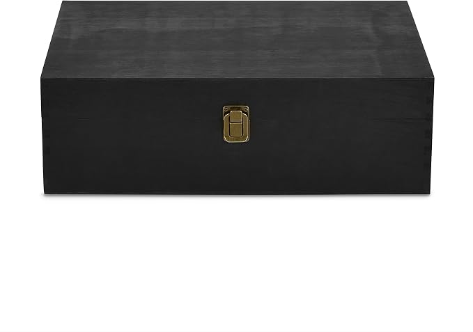 makerflo XL Black Pine Wood Memory Box - Image 2
