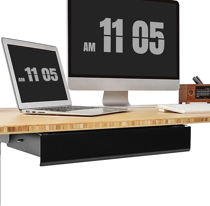FLEXISPOT Under Desk Pull-Out Drawer Standing Desk Storage Organizer, Sliding - Image 5