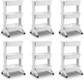 Sterilite 3 Tier Utility Cart Portable Storage Open Bin Organizer by Sterilite