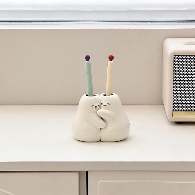 Ceramic Toothbrush Holder for Bathroom, Cute Tooth Brush Holders for Bathroom - Image 6