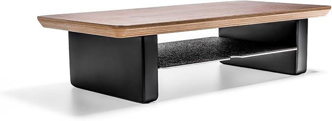 Raico Desk Cockpit Shelf Monitor Stand System Dual Screen Setup Wood Large Desk - Image 4