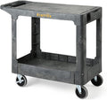 ELAFROS Heavy Duty Plastic Utility Cart Flat top 37 x 18.8 Inch by ELAFROS