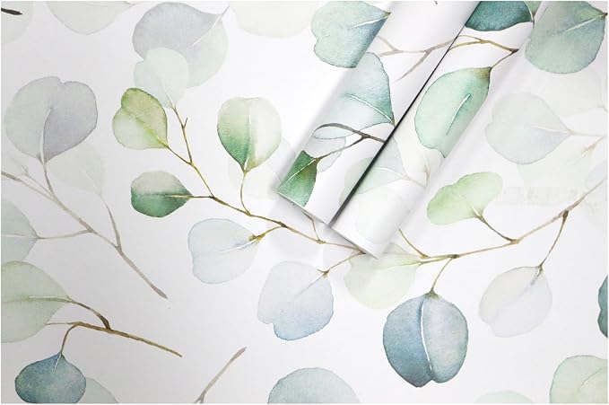 HAOKHOME Shelf Liner and Cabinet Liner Boho Leaf, Self-Adhesive Drawer Liners - Image 9