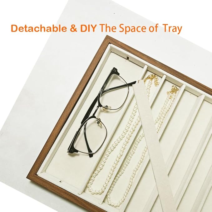 Large Jewelry Trays for Drawers Stackable Velvet Jewelry Display for Vendors - Image 7