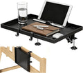Foldable Bedside Shelf Metal, Clip-On Nightstand by Unknown