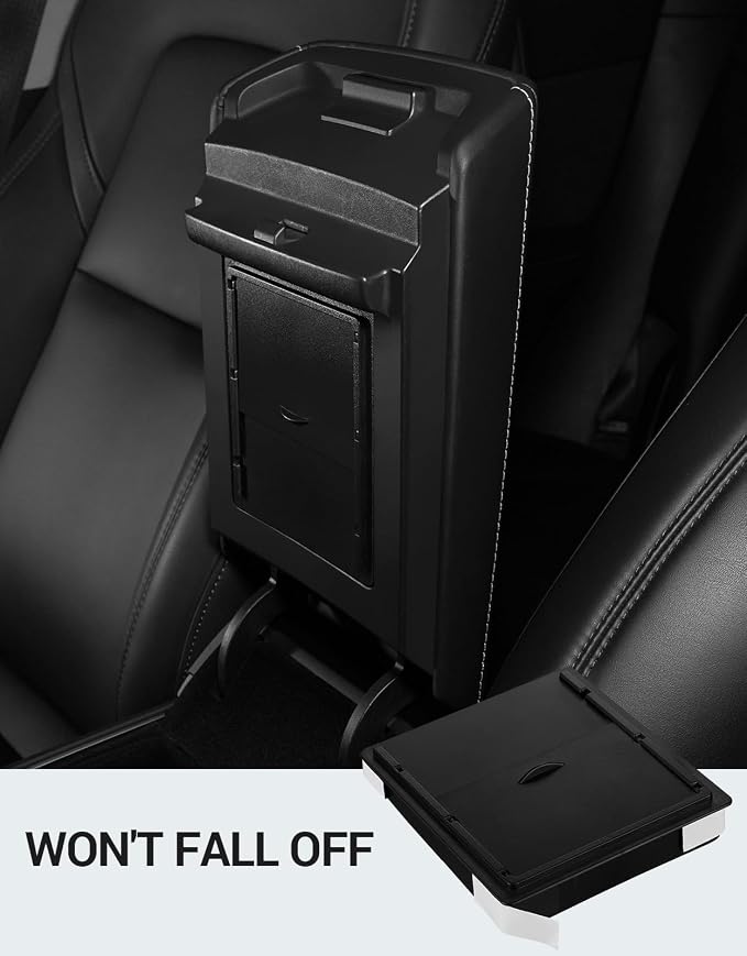 Motrobe 3PCS Tesla Model Y Model 3 Center Console Organizer Tray Armrest Hidden - Image 7