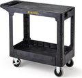 ELAFROS Heavy Duty Plastic Utility Cart Flat top 37 x 18.8 Inch by ELAFROS