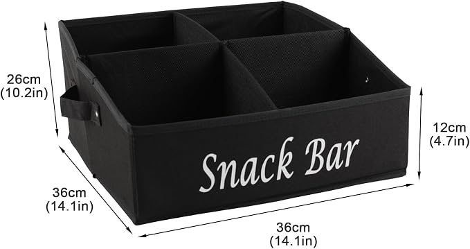 Snack Organizer for Countertop, Fabric Snack Basket - Image 7