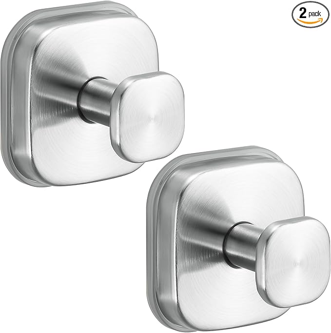 No-Drill Reusable Suction Cup Hooks, Coat Hook by Fenas