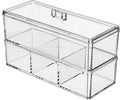 Hair Accessories Organizer for Girls - 2-Pack Clear Acrylic Stackable