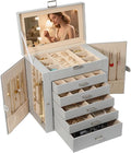 BOOVO Jewelry Box For women, 6 Layer Large Jewelry Organizer by BOOVO