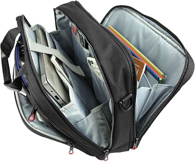 KROSER Laptop Bag 15.6 Inch Briefcase Messenger Bag Water Repellent Computer - Image 4