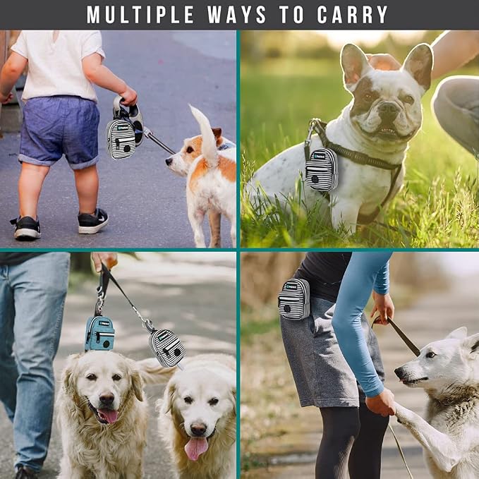 PetAmi Dog Poop Bag Holder for Leash, Dog Pet Waste Bag Dispenser For Poop - Image 2