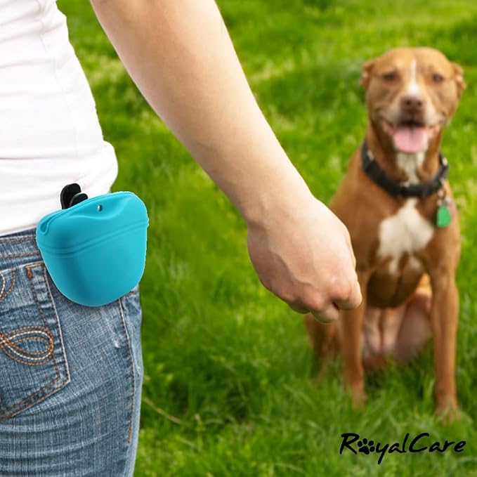 RoyalCare Silicone Dog Treat Pouch-Small Training Bag-Portable Dog Treat Bag - Image 3