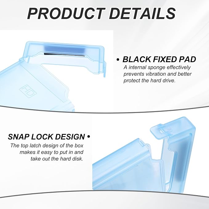PATIKIL 4.5" x 3.2" Hard Drive Disk Case - Image 4