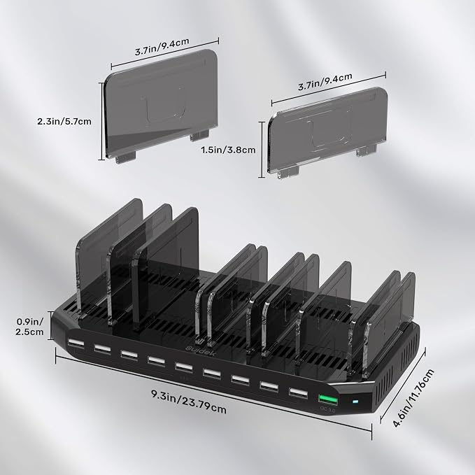 Multi USB Charging Station for Multiple Devices, 60W 10 Ports Multi Charger - Image 8