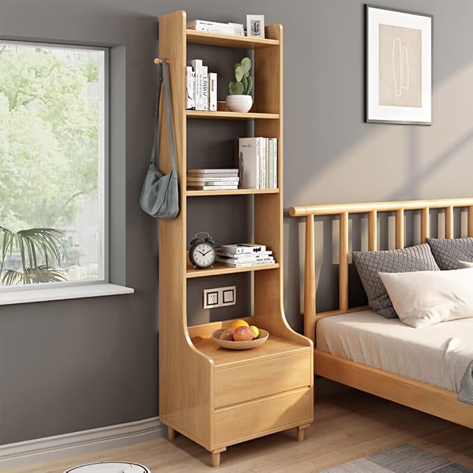 IOTXY Oak Bedside Table Bookshelf by IOTXY
