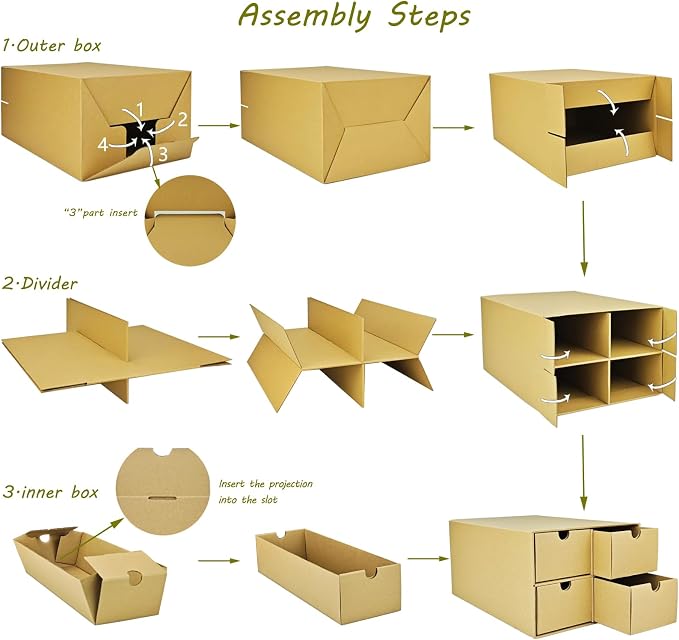 4 Sets Trading Card Storage Boxes, Includes 16-750 CT Boxes & 64 Dividers - Image 4