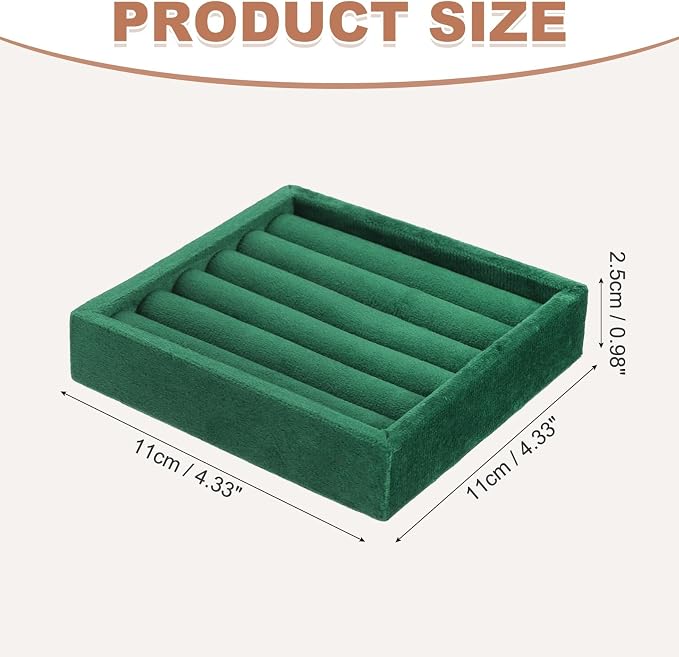uxcell Stackable Jewelry Storage Tray, Jewelry Tray Drawer Organizer, Small - Image 2