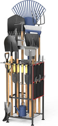 Garden Tool Organizer,Metal Yard Tool Organizer,Holds 50 Long-Handled