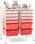 Giantex 12 Drawer Rolling Storage Cart Tools Scrapbook Paper Office School by Giantex