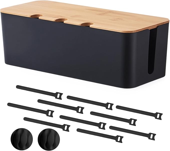 Cable Management Box, Cord Cable Organizer Box by S310