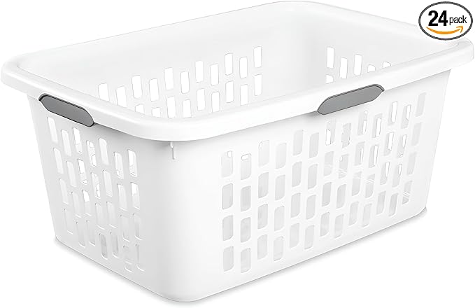 Sterilite Laundry Basket, Plastic Clothes Hamper, Large Rectangle Bin by Sterilite