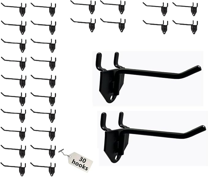 Eastern Tree 30 Packs 4" Metal Pegboard Hooks, Standard Hooks is Fit to by EasternTree