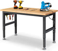 60 Inch Workbench for Garage Adjustable Height Work Bench by ENJOYWOOD