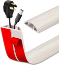 Floor Cord Cover Self Adhesive Cord Hider Floor Extension Cord Covers by LSGCQ