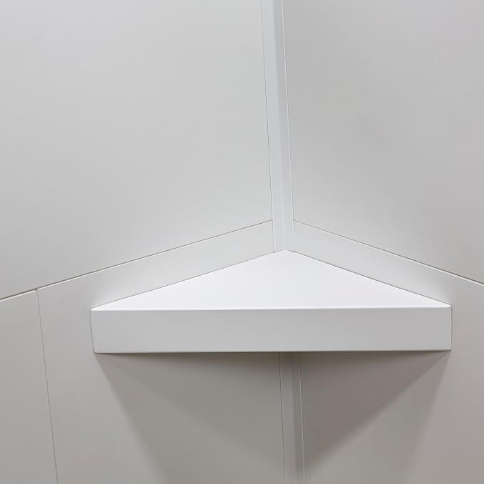 Palisade Vinyl Waterproof Corner Shower Shelf in Dusty Pearl - Image 2