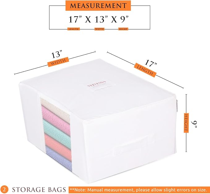 Cashmere Sweater Storage Bags | PACK OF 2 |Breathable & Washable Sweater - Image 2