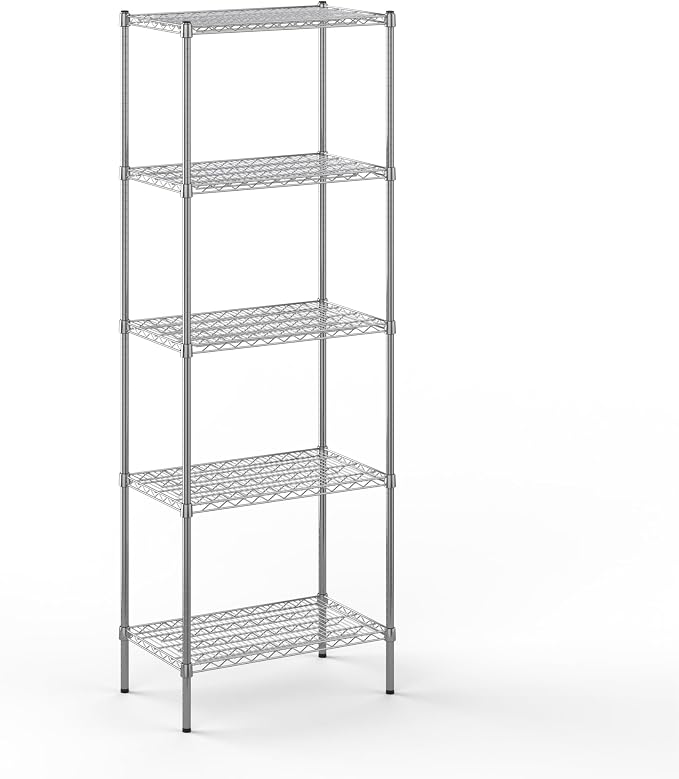 18" Deep x 30" Wide x 86" Height Wire Shelving Kit | 5-Tier | NSF Commercial by Regal+Altair