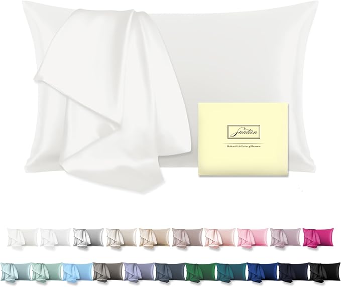 Mulberry Silk Pillow Cases for Hair and Skin King Size Silk Pillowcase by Suatien