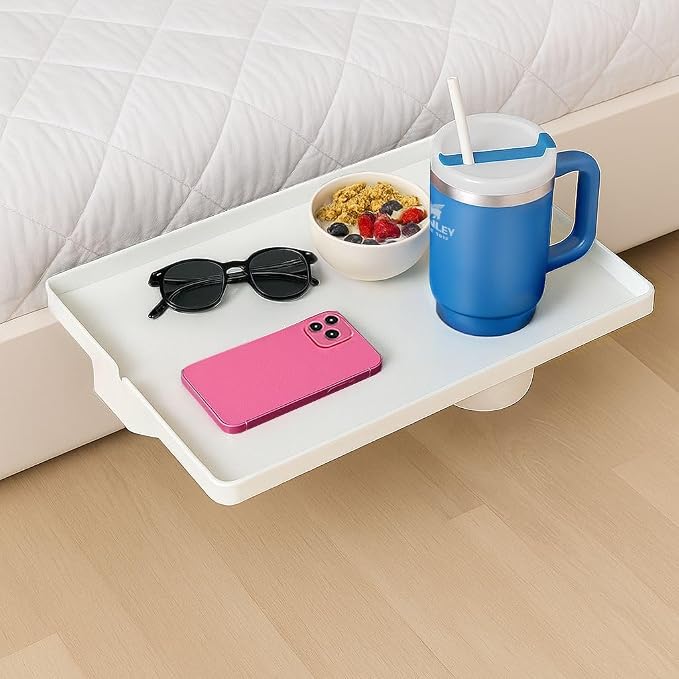 Modern Innovations Large White Bedside Shelf by ModernInnovations