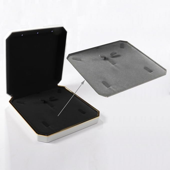 HSLFUAI Large Necklace Box, Necklace Gift Box - Image 9