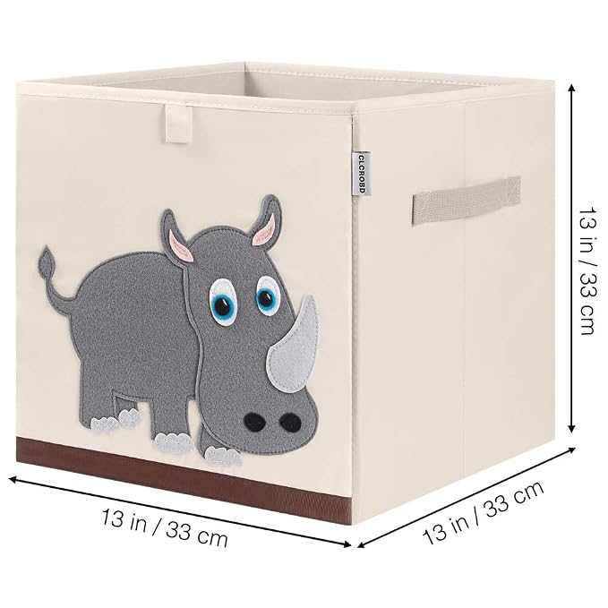 CLCROBD Foldable Animal Cube Storage Bins Fabric Toy Box/Chest/Organizer - Image 2